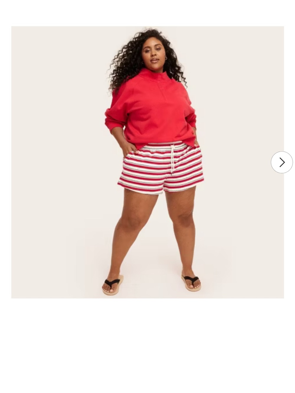 Parke X Target Red and Navy Striped Shorts in 1X